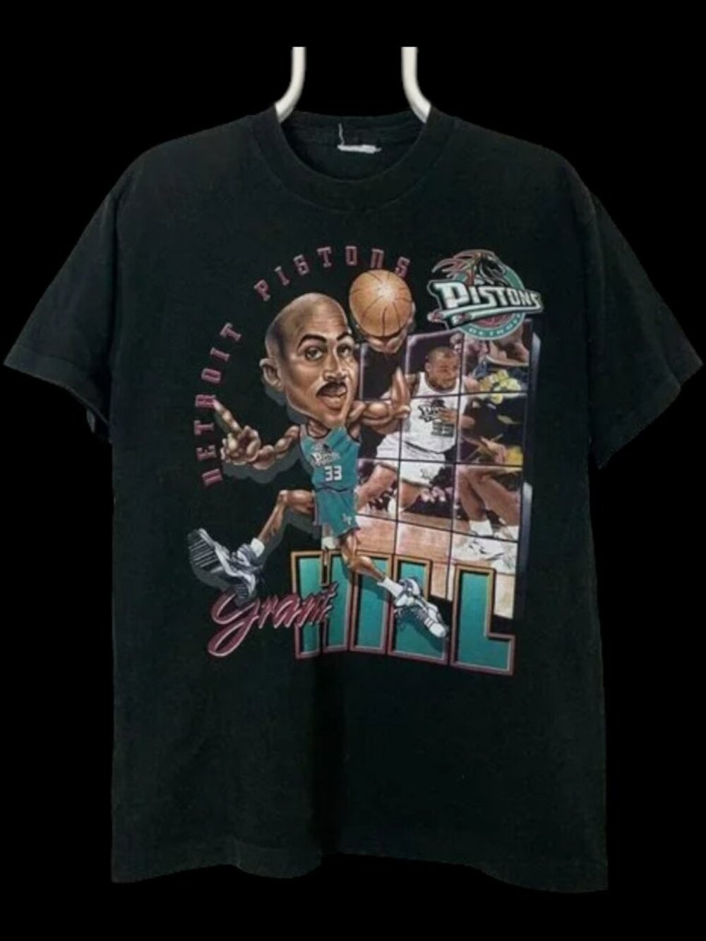 Vintage NBA Grant Hill Detroit Pistons Shirt, Grant Hill Shirt, Detroit Pistons